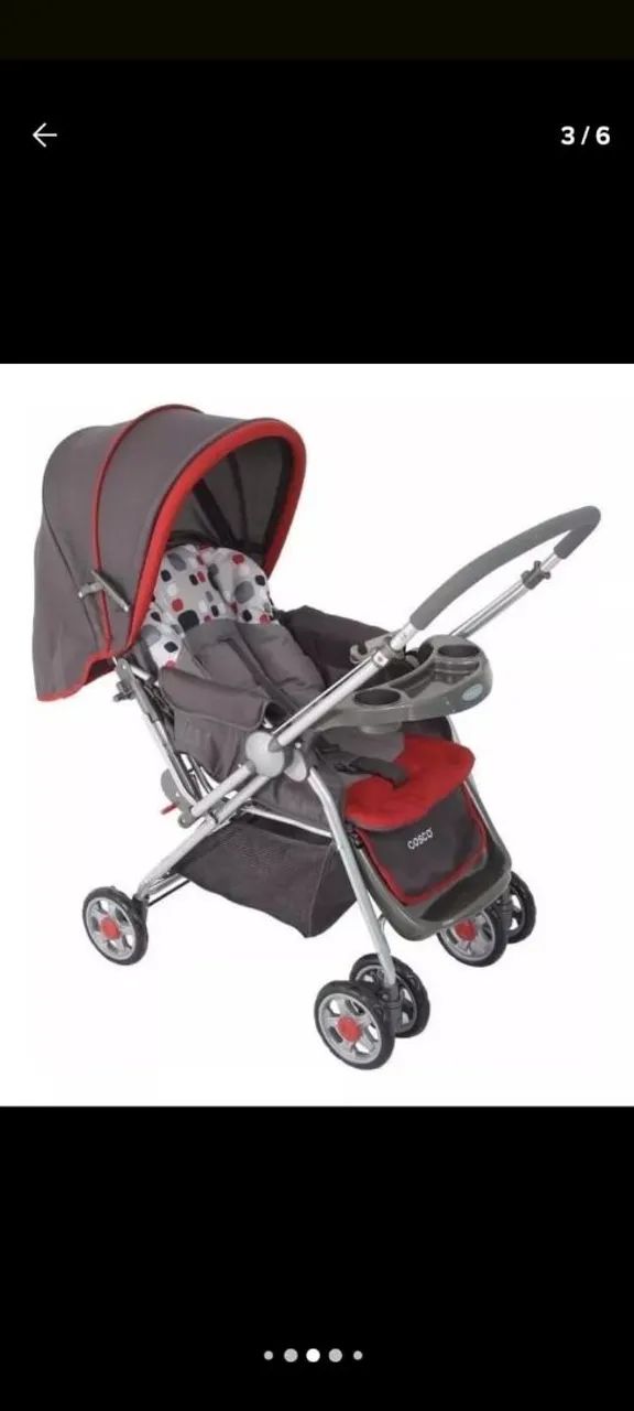 Bebê Conforto Novo com Capota e Almofada Redutor - Foto 2