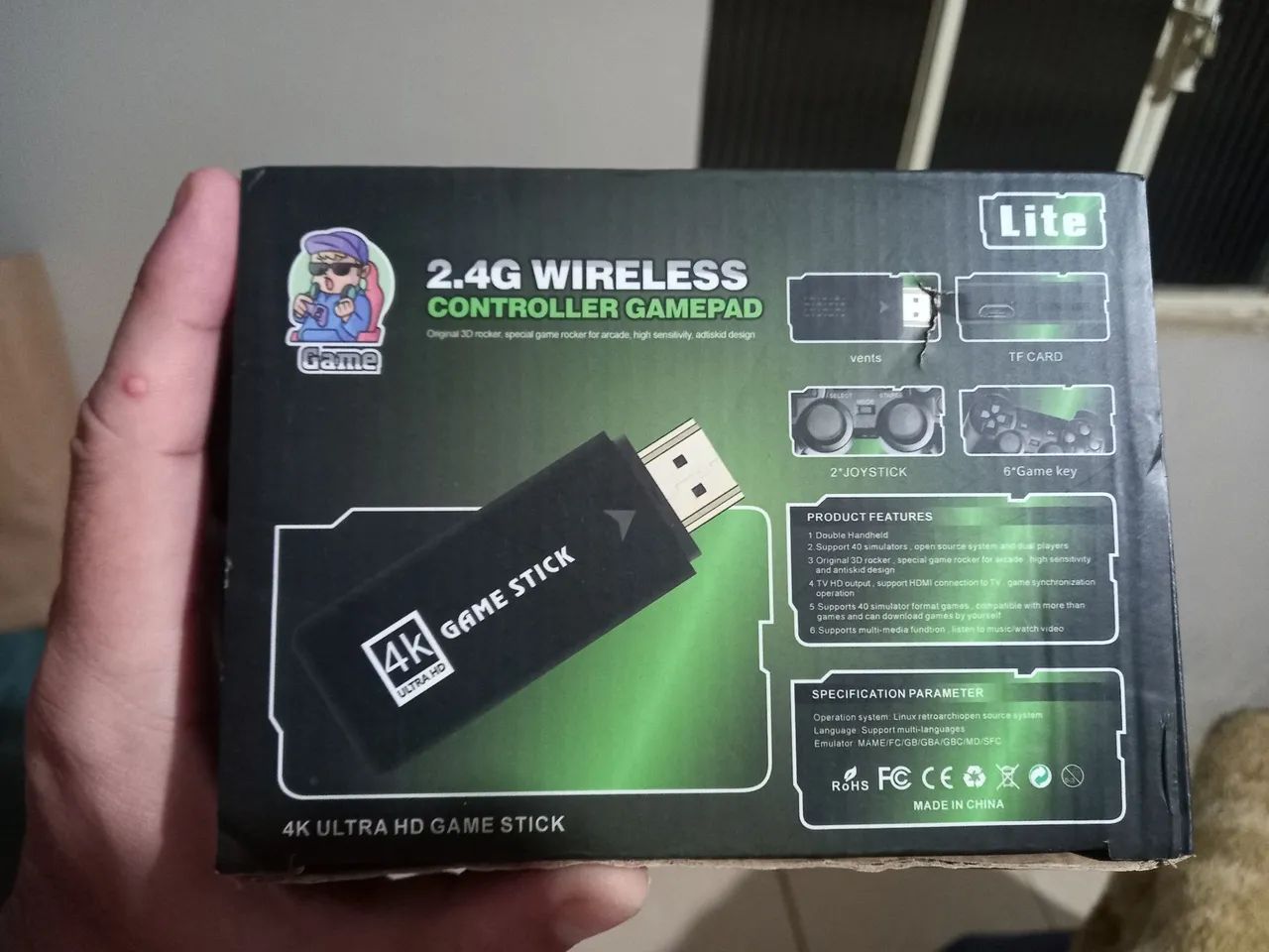 Game Stick HDMI 4K Wireless Controller - Foto 2