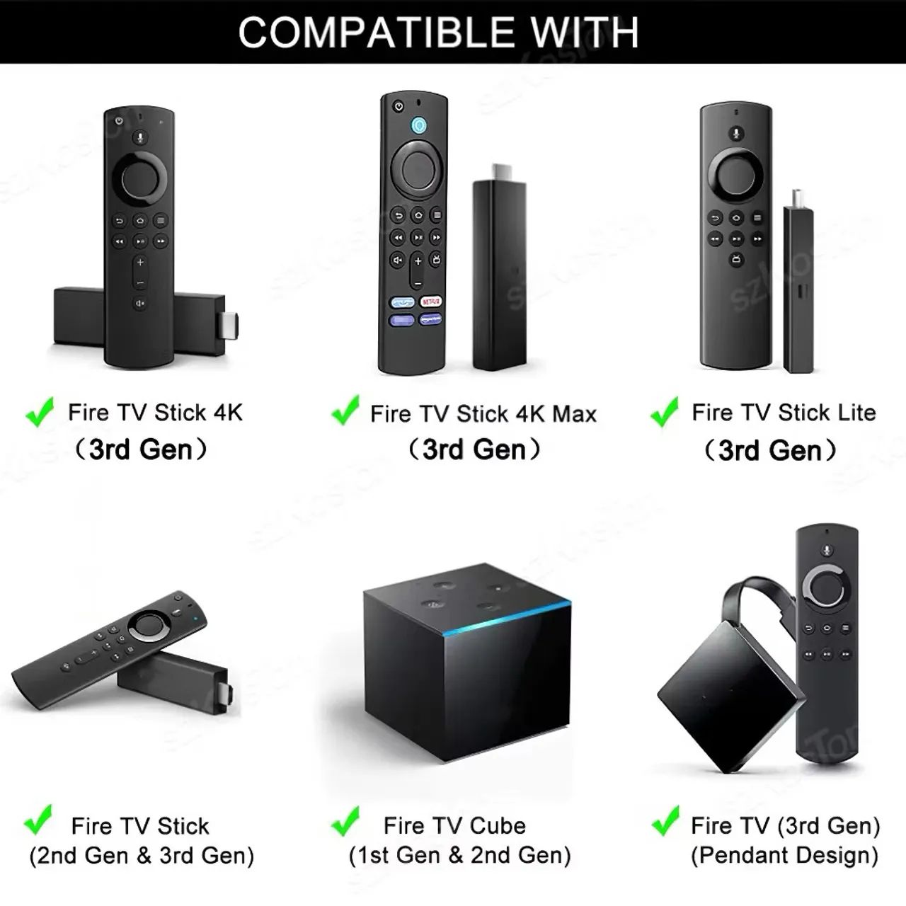 Controle Remoto Com Voz Para Amazon Fire Stick Tv 4k Lite  - Foto 4