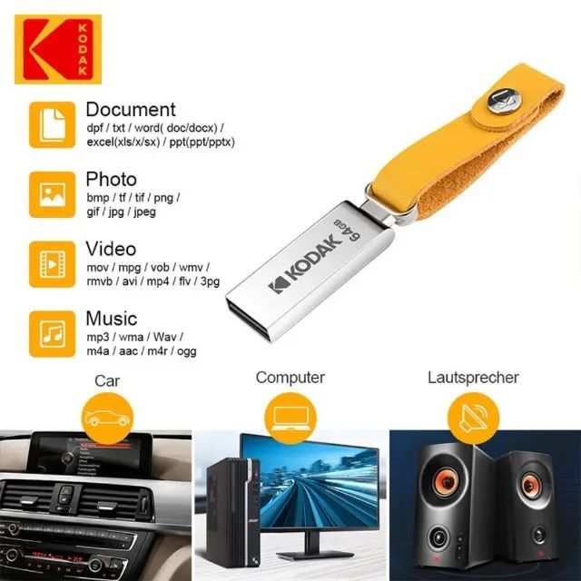 Pen Drive Kodak 64GB - Foto 4
