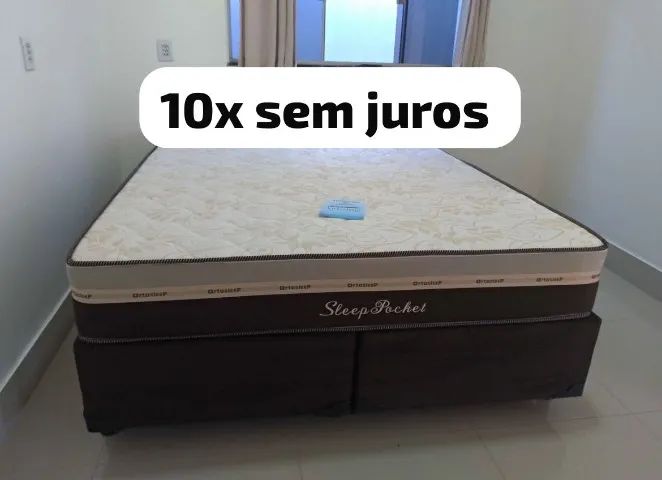 Cama box suporte e colchão (novo) 