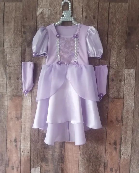 Vestido Infantil Princesa fantasia infantil  - Foto 4