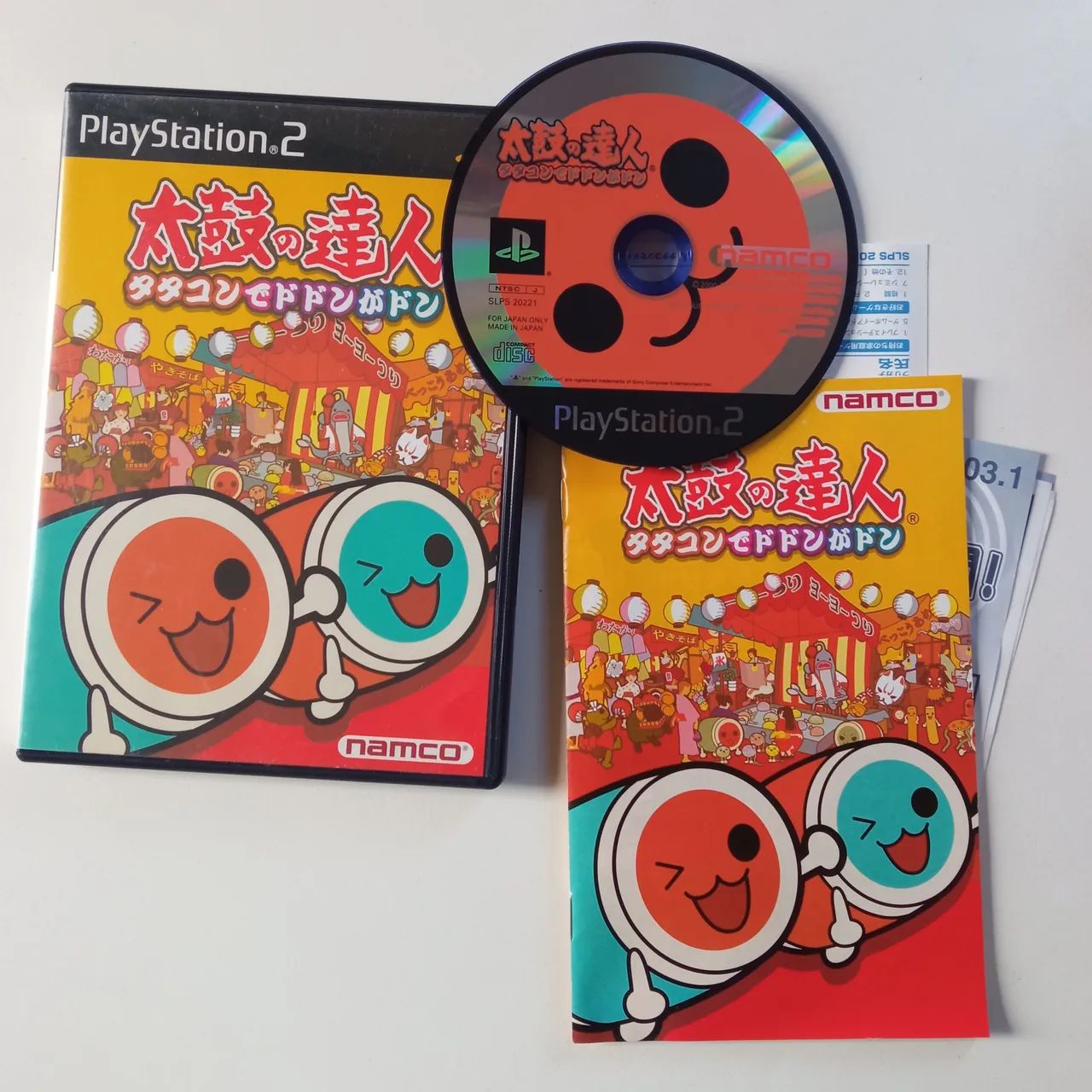 Taiko no Tatsujin PS2 original jp jogo tambor - Jogos de Vídeo