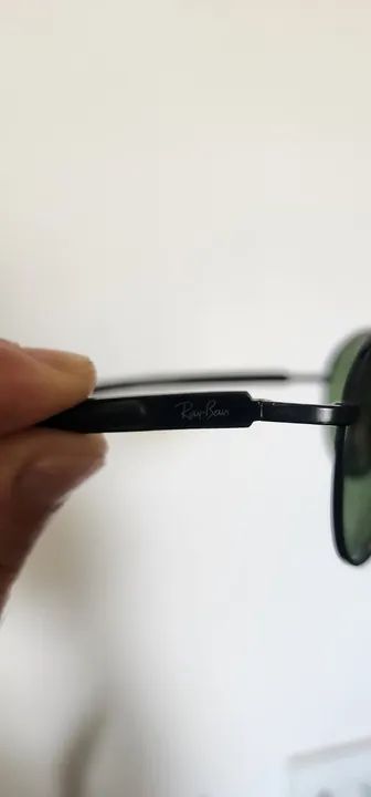 Óculos de sol Ray Ban 8119 Preto e Lente Verde - Foto 5