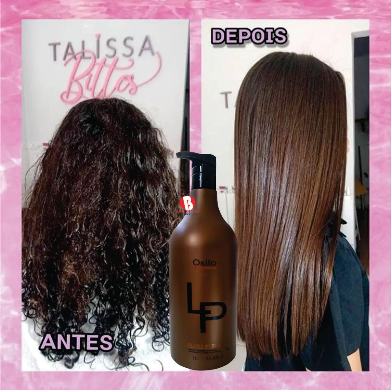 Gloss Redutor Oslllo Sem Formol 1 Litro - Foto 2