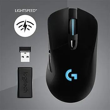 Mouse Gamer Sem Fio Logitech G703 LIGHTSPEED RGB LIGHTSYNC, 6 Botões Programáveis, HERO 25