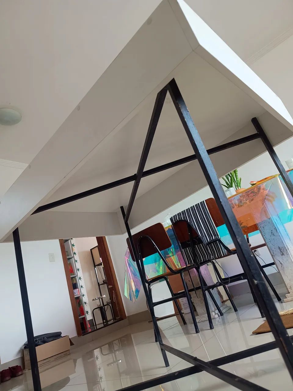 Mesa com pé dobrável  - Foto 4