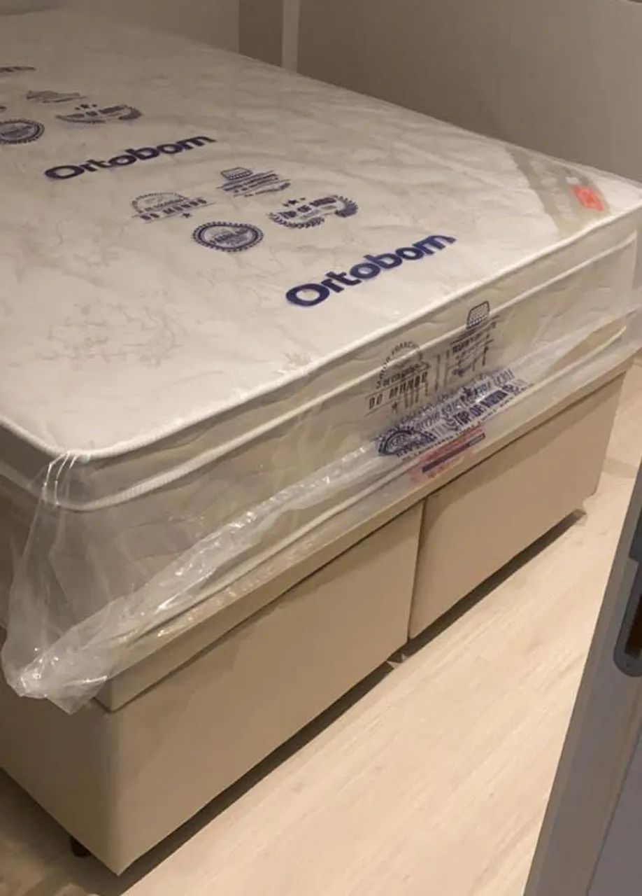 Colchão Ortobom Queen+ Box Baú blindada!! Molas ensacadas  - Foto 3