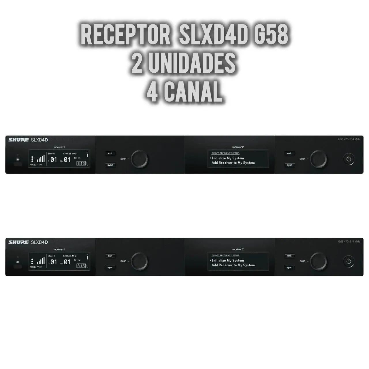 Sistema Completo Shure Digital SLXD24D BETA58A - Foto 2