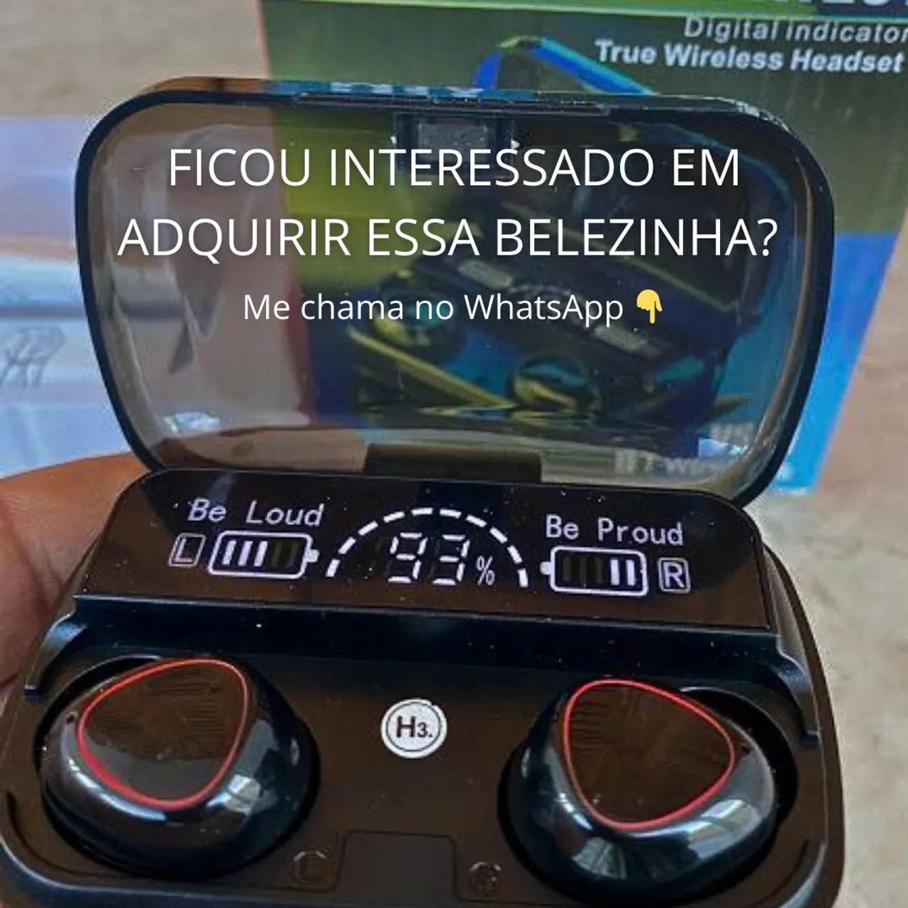 Fone Bluetooth TWS Sem Fio | À Prova D?água | Carrega Celular | Conforto Total - Foto 5