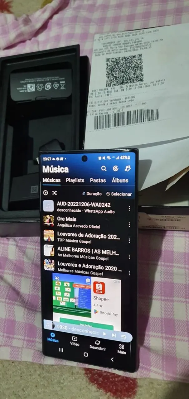 Vendo Samssung Note÷(Plus)256 top o celular valor R$ 2.000 Fone: *