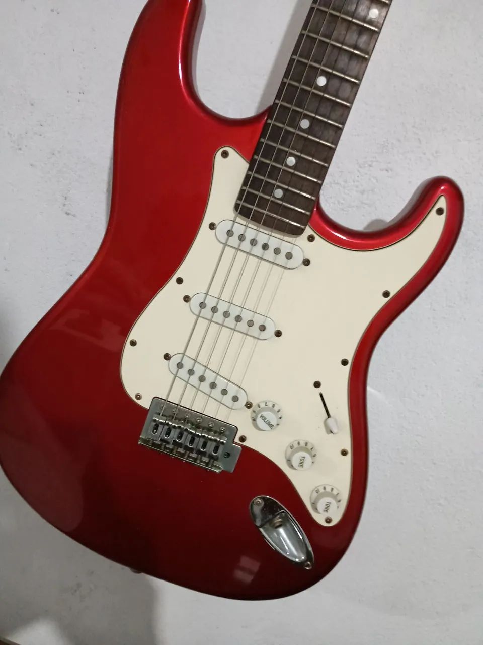 Guitarra Elétrica Vermelha - Foto 5