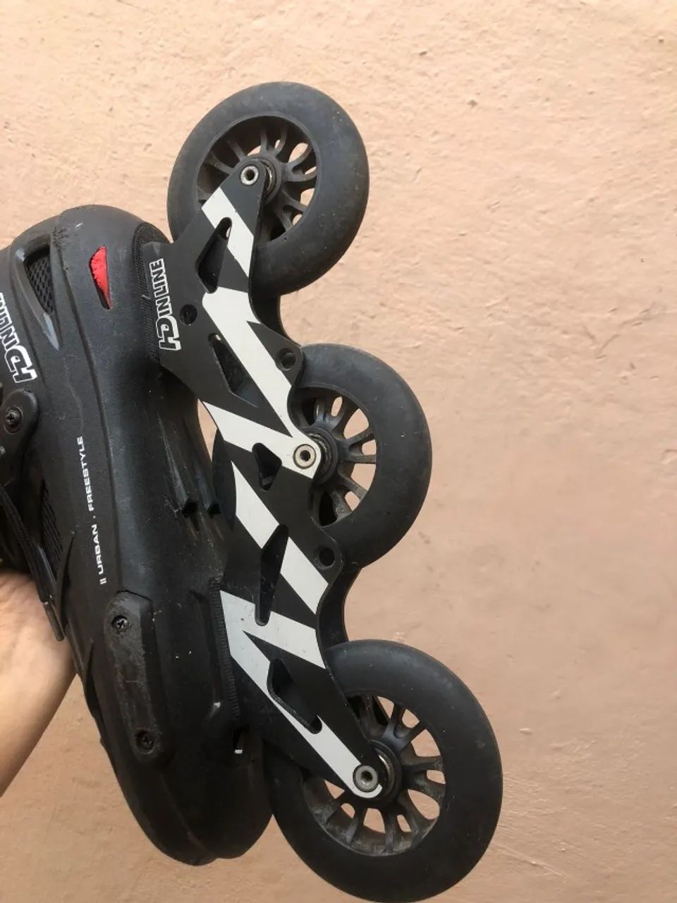Patins HD inLine Skull Black - Foto 2