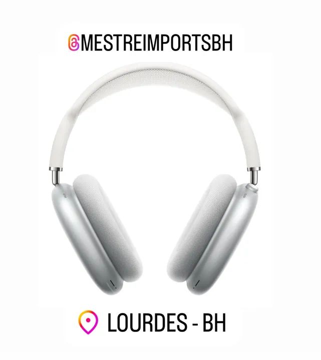 AIRPODS MAX SILVER (NOVO) LACRADO LOJA FÍSICA + NF 