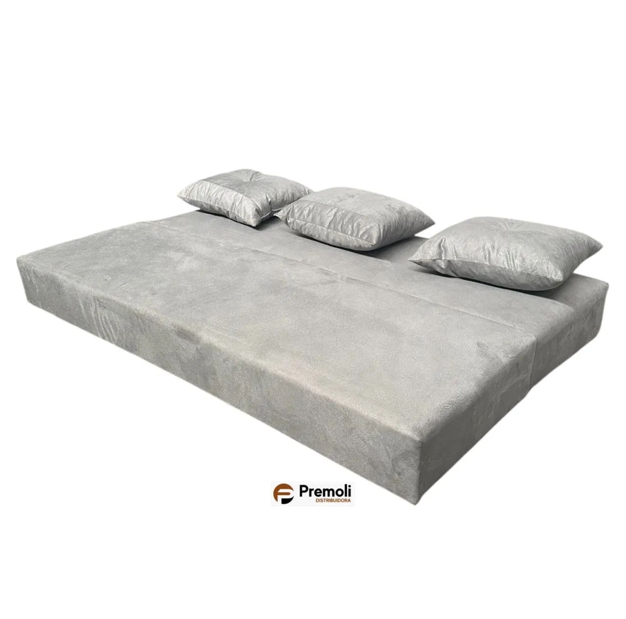 SOFÁ CAMA LUXO TECIDO SUED - Foto 5