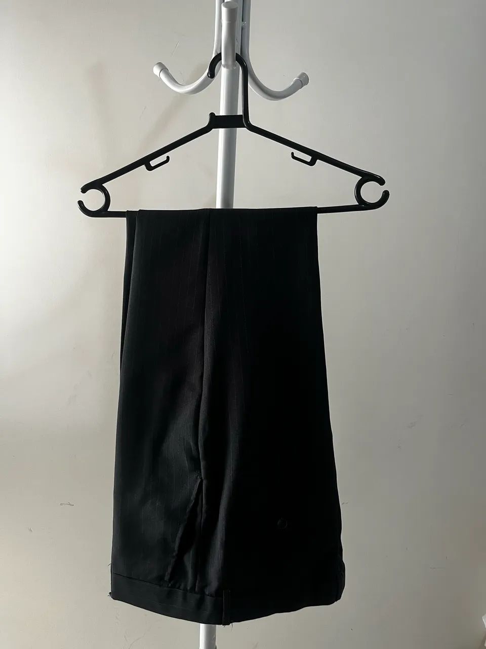 Terno masculino risca de giz preto  - Foto 2