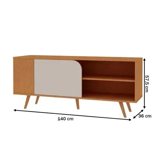 SUPER OFERTA Rack Orlando Cinamomo/Off White (PRODUTO NOVO) - Foto 2