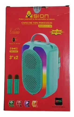 Caixa de som Aision 15W Modelo:A1-130    (Honestidade e Qualidade JK Eletrônicos  ) - Foto 2