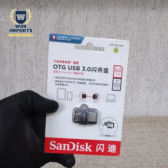 Pen Drive 3.0 Usb/Otg Micro Usb V8 16Gb 32Gb 64Gb- SanDisk - Foto 3