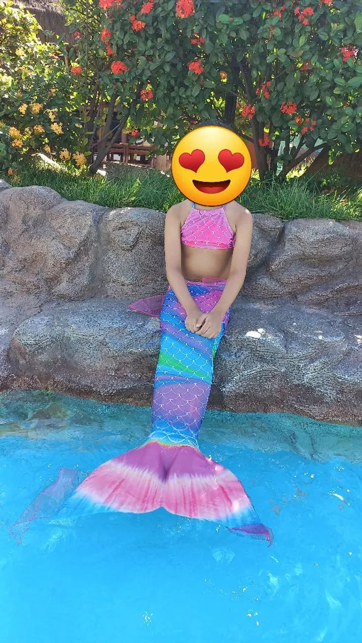 Cauda de Sereia Infantil - Tamanho M - Foto 3