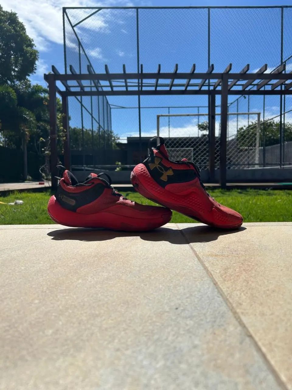 Basqueteira Tênis Under Armour Vermelho