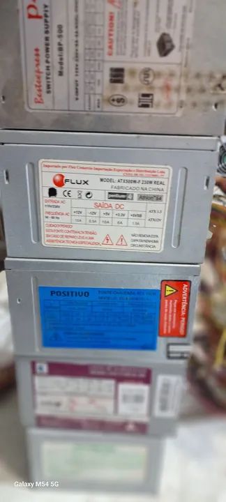 Fontes de PC usadas,230 w ,valor unitario - Foto 3