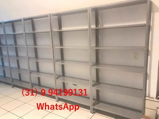 Nova! Entregue na Sua Porta e Frete Grátis BH - Estante Prateleira de Aço - Foto 3