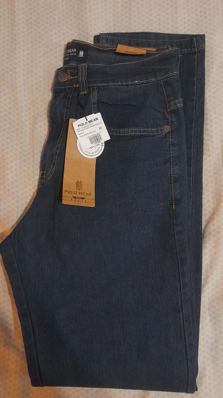 Calça Jeans Masculina Polo Wear - Tamanho 38