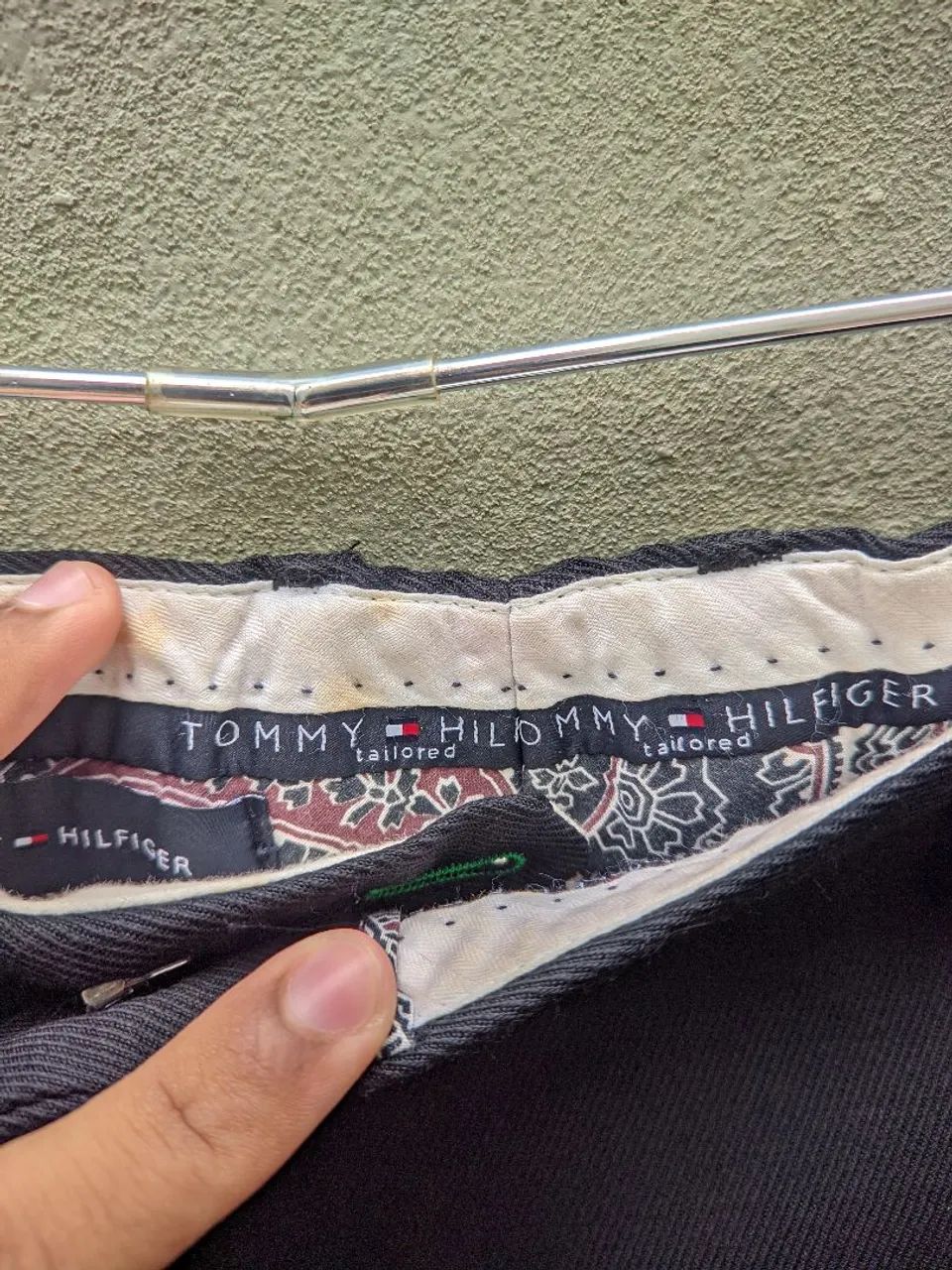 Calça de lã vintage Tommy Hilfiger  - Foto 3