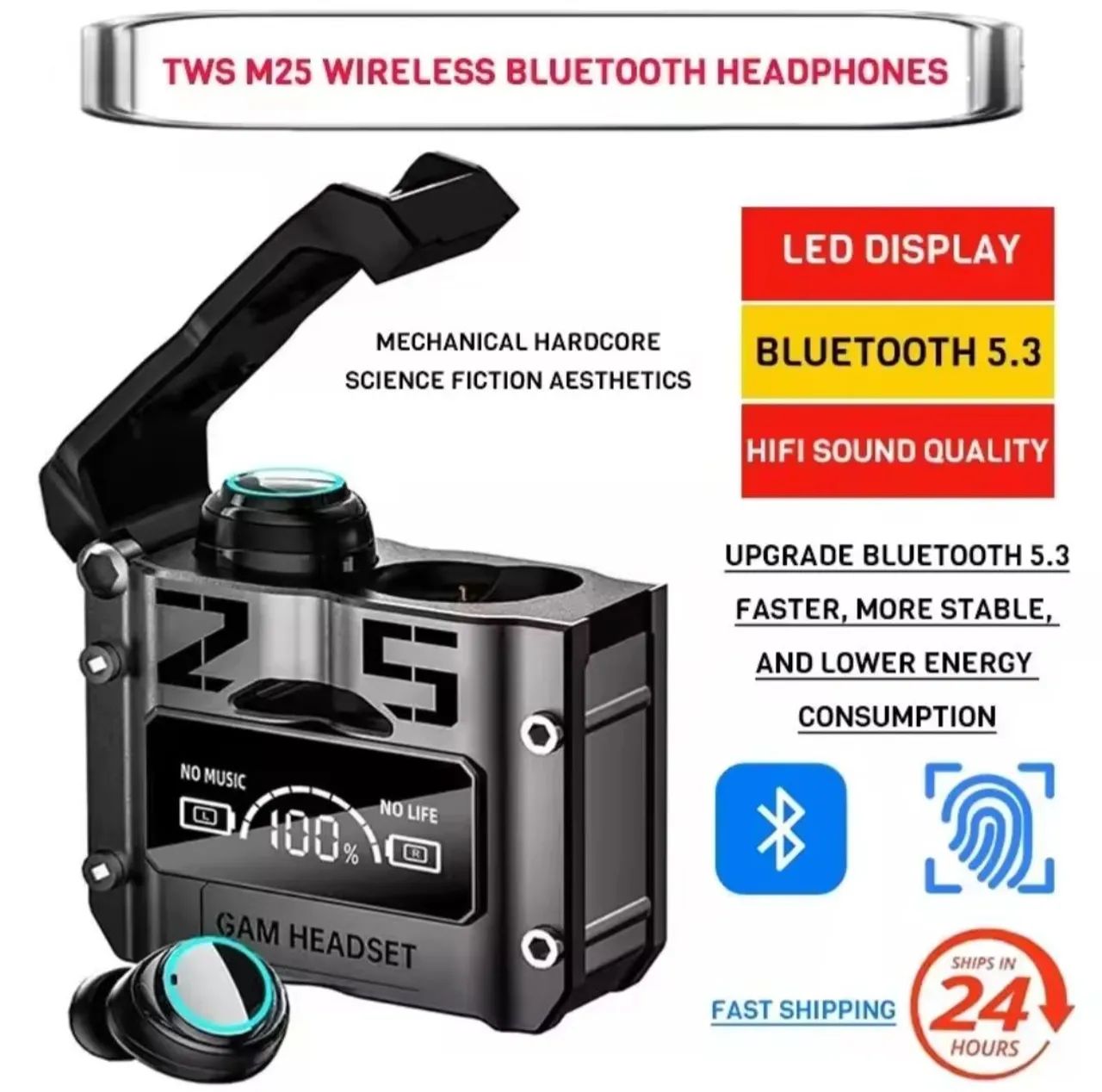 Fone M25 TWS Wirelless Headphones
