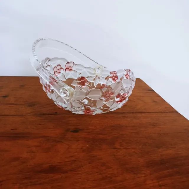 Cesta de Cristal Lapidado - Nova 