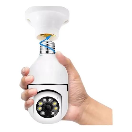 Câmera Lâmpada IP Wi-Fi 360º | Full HD | Visão Noturna Colorida | Áudio Bidirecional<br> - Foto 3