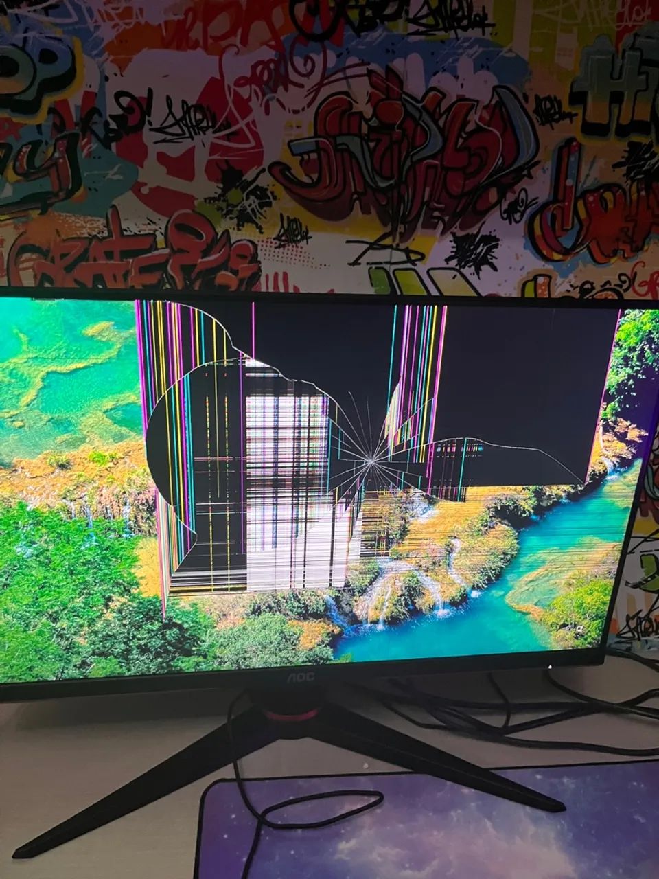 Monitor tela 24 polegadas 165hz - *Quebrado*  - Foto 2