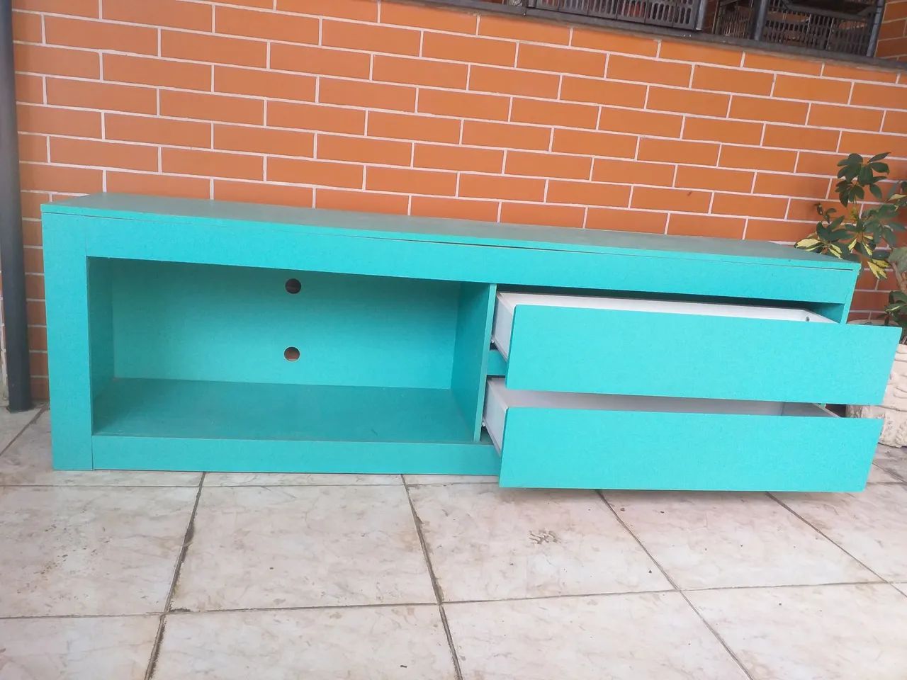 Crack verde com DUAS gavetas GRANDE 1,80 largura  40 PROFUNDIDADE  e 57 ALTURA SEMI NOVO  - Foto 4