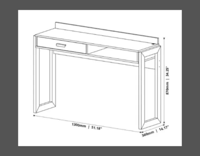 Escrivaninha com Entrada USB 1 Gaveta 100% MDF (ENTREGAS EM ATÉ 24h) - Foto 2