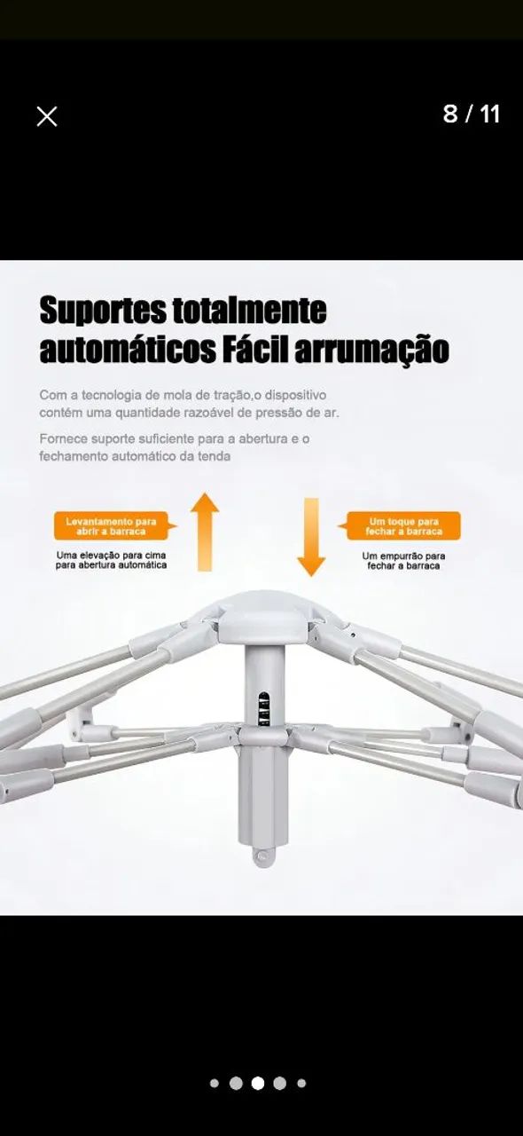 Barraca de camping 4 pessoas - Foto 2