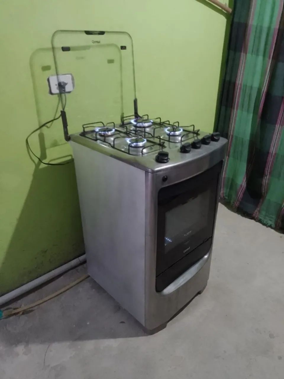 Fogão 4 bc inox automático (entrego) - Foto 6