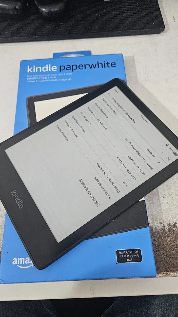 Kindle Papperwhite 11ª Como novo - Foto 5