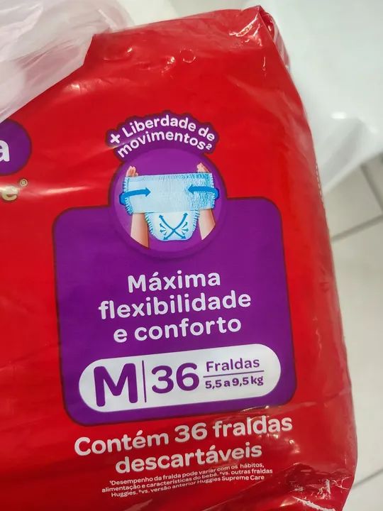 Fraldas Huggies Supreme Care M - 36 unidades