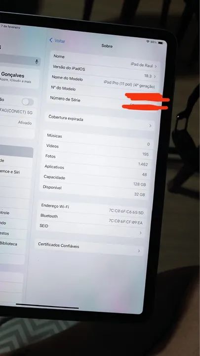 iPad pro 11 pol M2 geração 4 128gb  (ele já vem com Magic Keyboard) - Foto 6