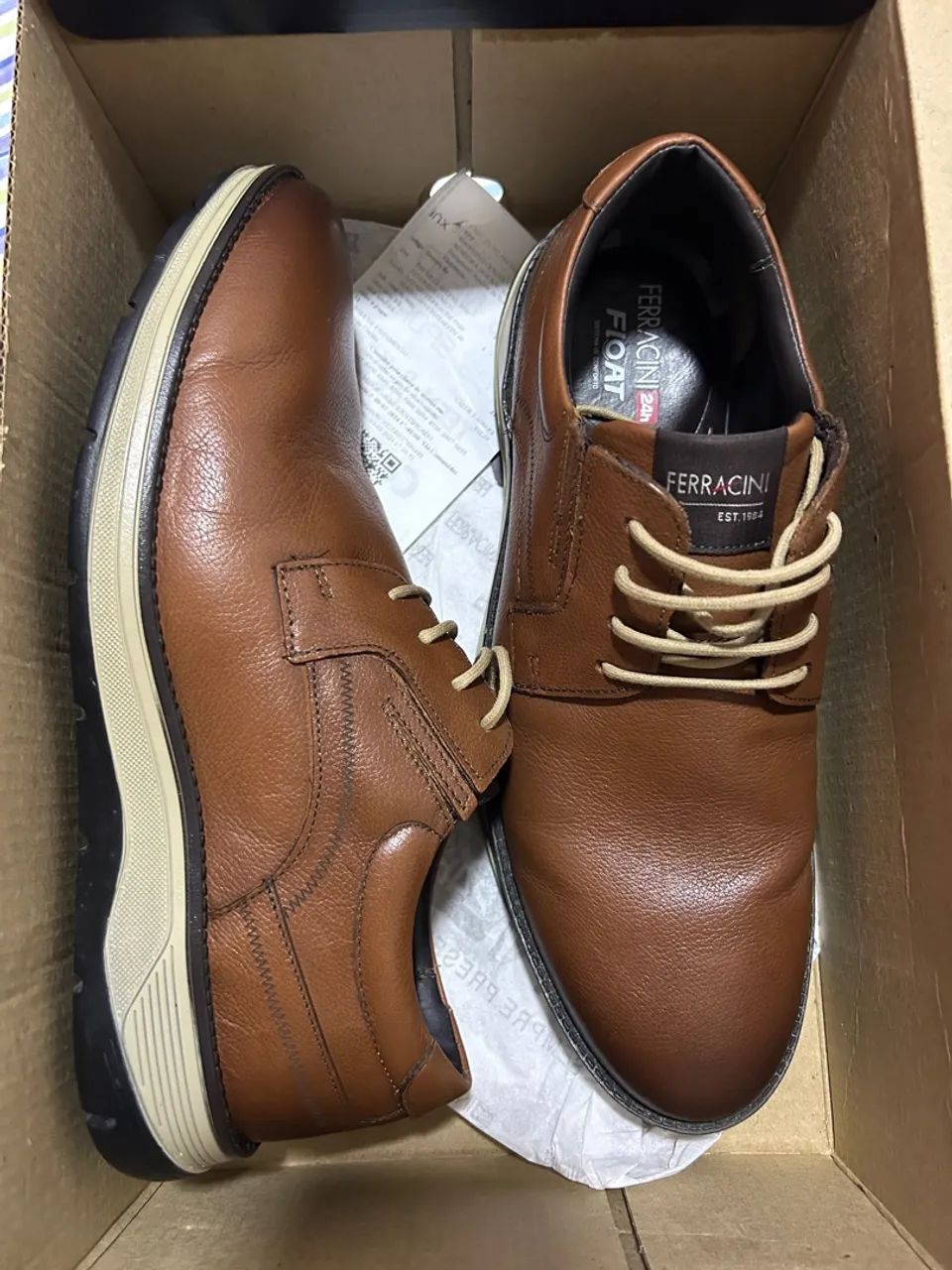 Sapatos Masculinos Marrom Ferracini n38 - Foto 3