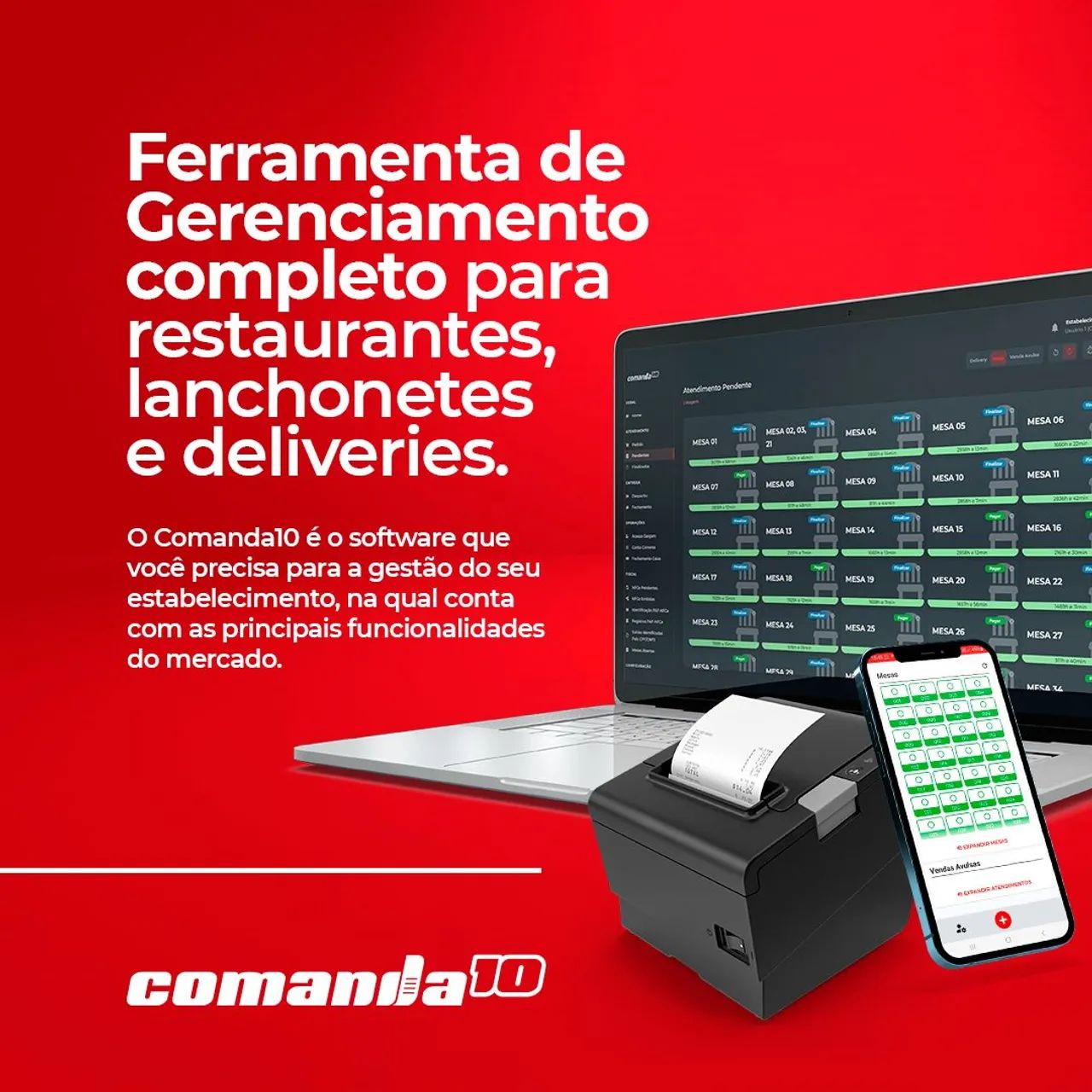 Software de Gerenciamento para Restaurantes, Lanchonetes e Deliveries