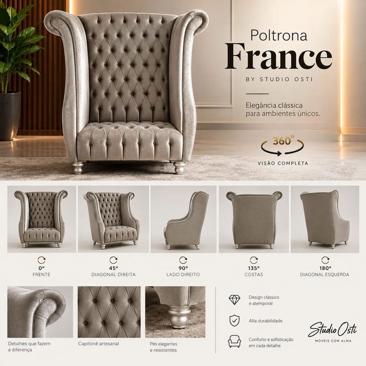 Poltrona France Decoração - Foto 2