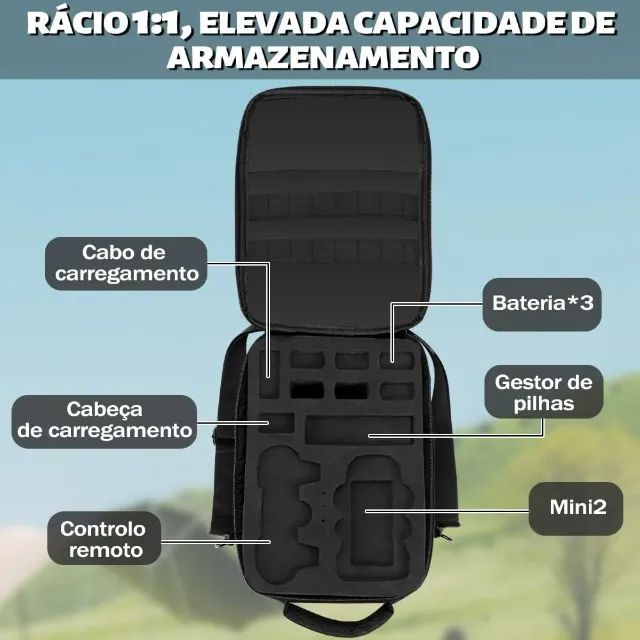 Case bag para drone DJI mini 2 Impermeável - Foto 4