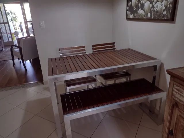 Mesa de jantar moderna excelente qualidade - Foto 3