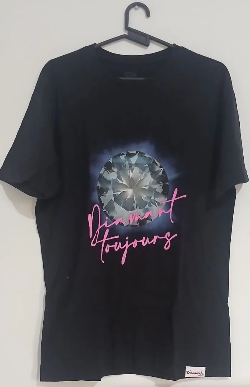 Camiseta preta diamond  tamanho P
