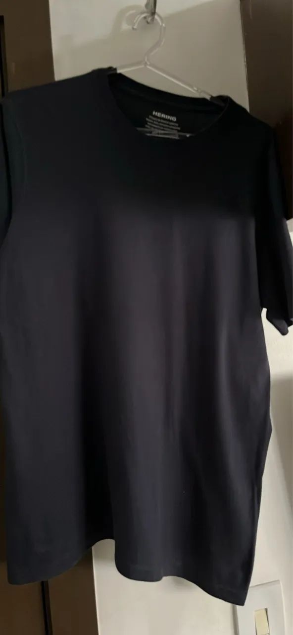 Camiseta Básica Hering Masculina Preta Tamanho P - Foto 3