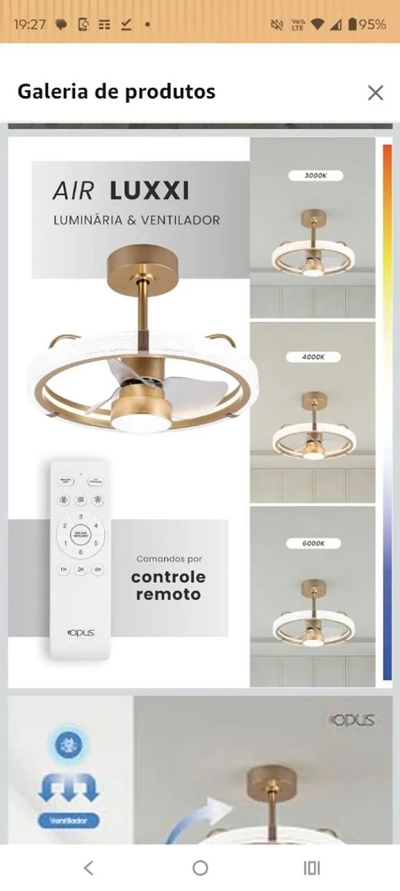 Ventilador de teto  - Foto 3