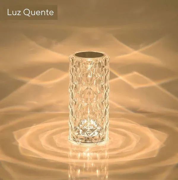 LUMINARIA CRISTAL CILINDRO LED 21X9CM REF: 5712<br>