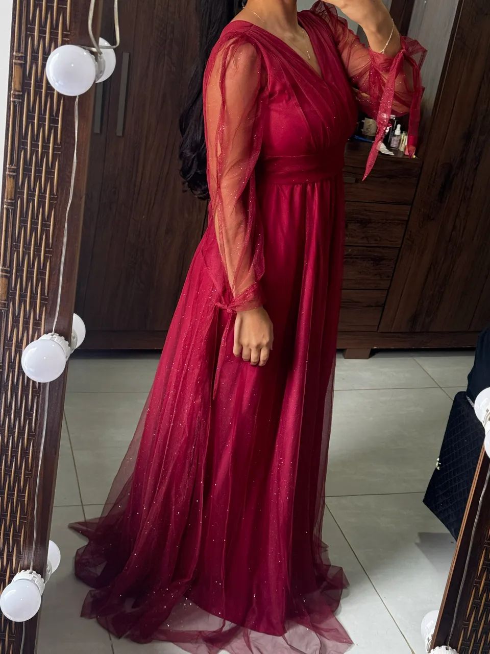 Vestido de Madrinha Marsala - Foto 2
